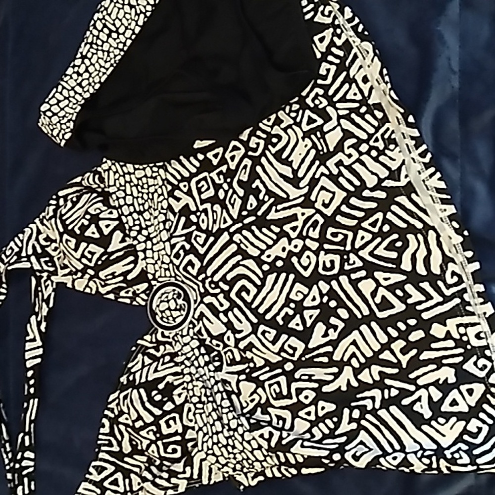 Croft & Barrow Bikini Bottoms & Long Halter Top Two Piece Swimsuit Size 8